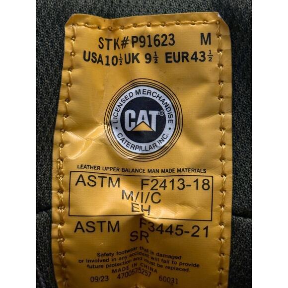 New Caterpillar Streamline CRT Mid ASTM/Comp Toe Size 10.5 Dusty Olive - Picture 4 of 9